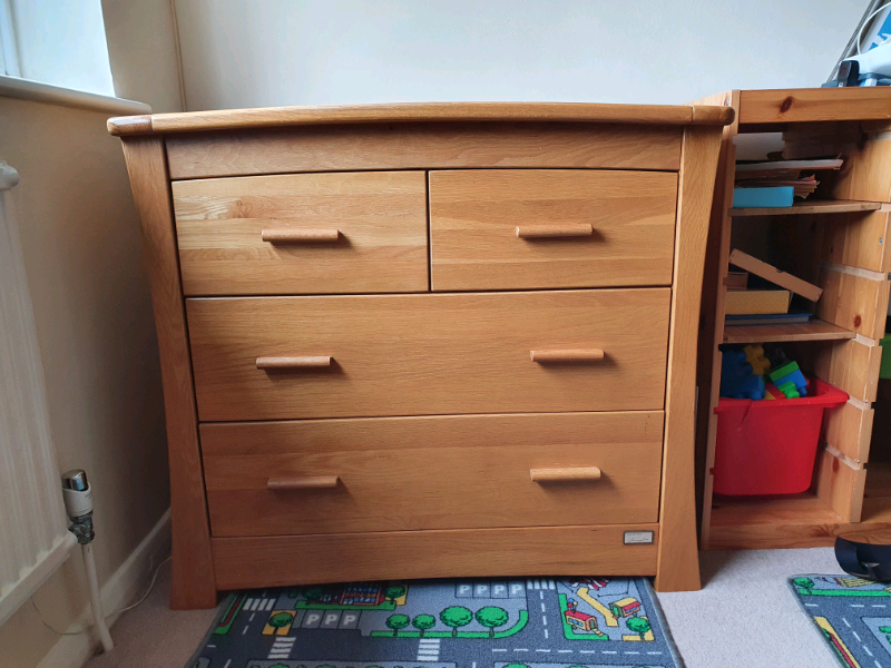 mamas and papas oak changing unit